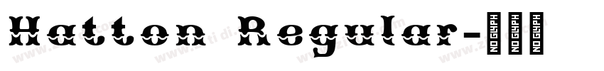 Hatton Regular字体转换